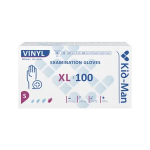 Kid-Man vinilinės pirštinės N100, dydis XL