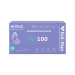 Kid-Man nitrilinės pirštinės N100, dydis XS - Nuotrauka 1