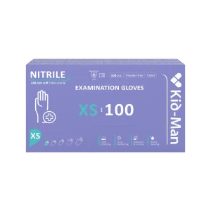 Kid-Man nitrilinės pirštinės N100, dydis XS