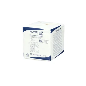 KOMPRI lux Marlės tamponai be rentgeno siūlo, nesterilūs, 13 dygsnių, 8 sluoksnių, 10 cm x 10 cm x 100 vnt.