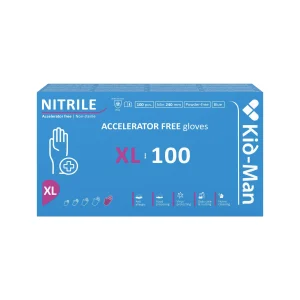 Kid-Man Accelarator-free nitrilinės pirštinės N100, dydis XL