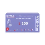 Kid-Man nitrilinės pirštinės N100, dydis L - Nuotrauka 1