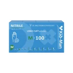 Kid-Man Long nitrilinės pirštinės N100, dydis M
