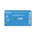 Kid-Man Accelarator-free nitrilinės pirštinės N100, dydis M