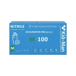 Kid-Man Accelarator-free nitrilinės pirštinės N100, dydis M