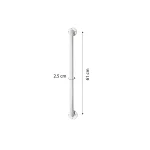 Metalinis laikiklis prie sienos dažytas, ilgis 61 cm - Nuotrauka 3