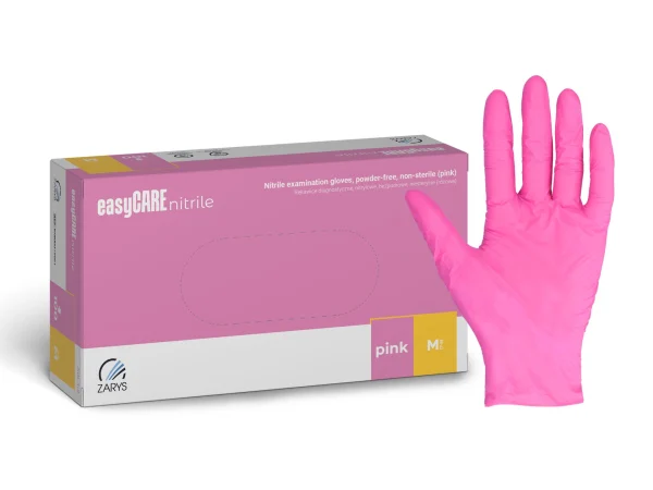 Easycare nitrilinės pirštinės rožinės N100, dydis M