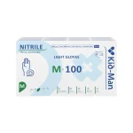 Kid-Man LIGHT nitrilinės pirštinės N100, dydis M