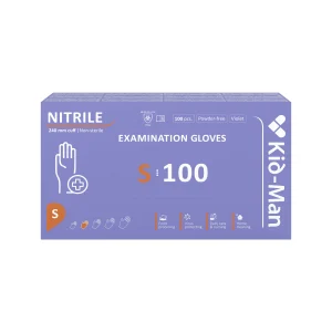 Kid-Man nitrilinės pirštinės N100, dydis S