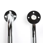 Metalinis laikiklis prie sienos chromuotas, ilgis 81 cm - Nuotrauka 2