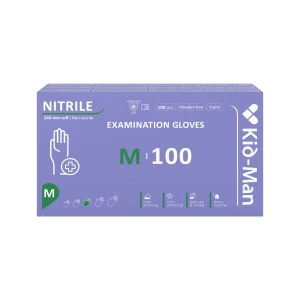 Kid-Man nitrilinės pirštinės N100, dydis M