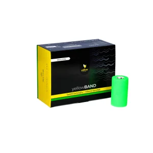 yellowBAND_Kohezyvinis tvarstis, nesterilus, 10 cm x 4,5 m, ryškiai žalias