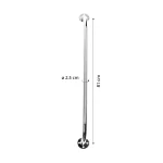 Metalinis laikiklis prie sienos chromuotas, ilgis 81 cm - Nuotrauka 3