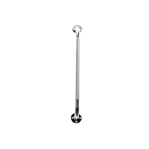 Metalinis laikiklis prie sienos chromuotas, ilgis 61 cm