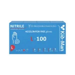 Kid-Man Accelarator-free nitrilinės pirštinės N100, dydis L