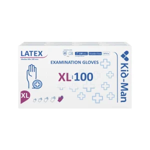 Kid-Man lateksinės pirštinės N100, dydis XL