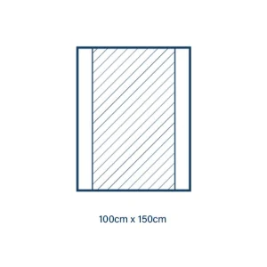 ALPHAtex instrumentų stalo uždangalas, sterilus, 100 cm x 150 cm