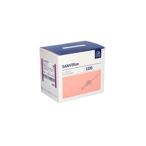 SANVIflon_I.V. kaniulė 0,6 x 19 dydžio (26G violetinė), be ftalatų, sterili_A100