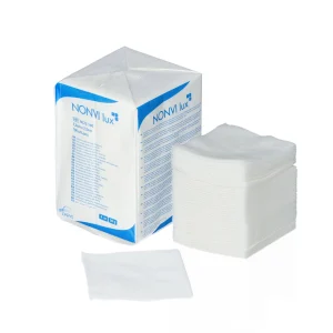 NONVI lux Neaustiniai tamponai, nesterilūs, 30G, 4 sluoksnių, 7,5 cm x 7,5 cm x 100 vnt.