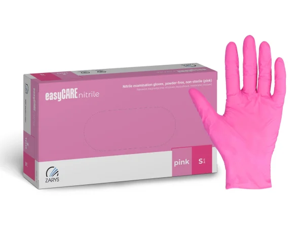 Easycare nitrilinės pirštinės rožinės N100, dydis S