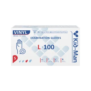 Kid-Man vinilinės pirštinės N100, dydis L