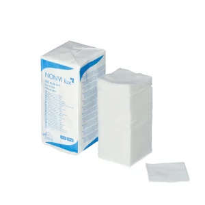 NONVI lux Neaustiniai tamponai, nesterilūs, 30G, 4 sluoksnių, 5 cm x 5 cm x 100 vnt.